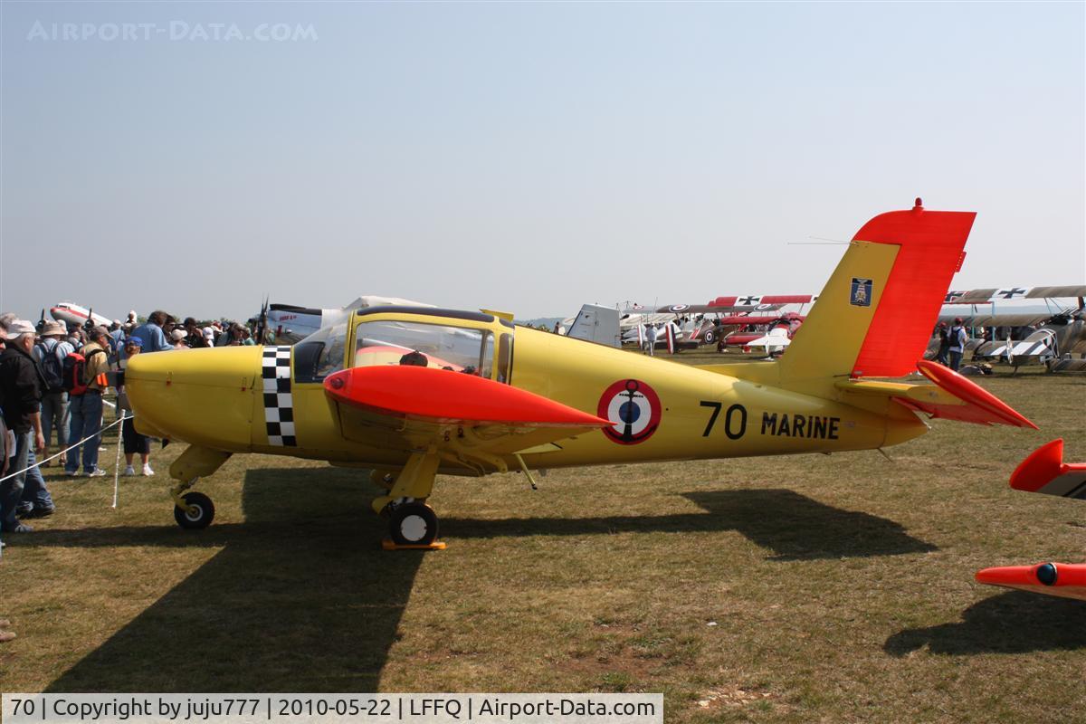 70, Morane-Saulnier MS.893-100S Rallye C/N 2470, on display at La Ferté Alais