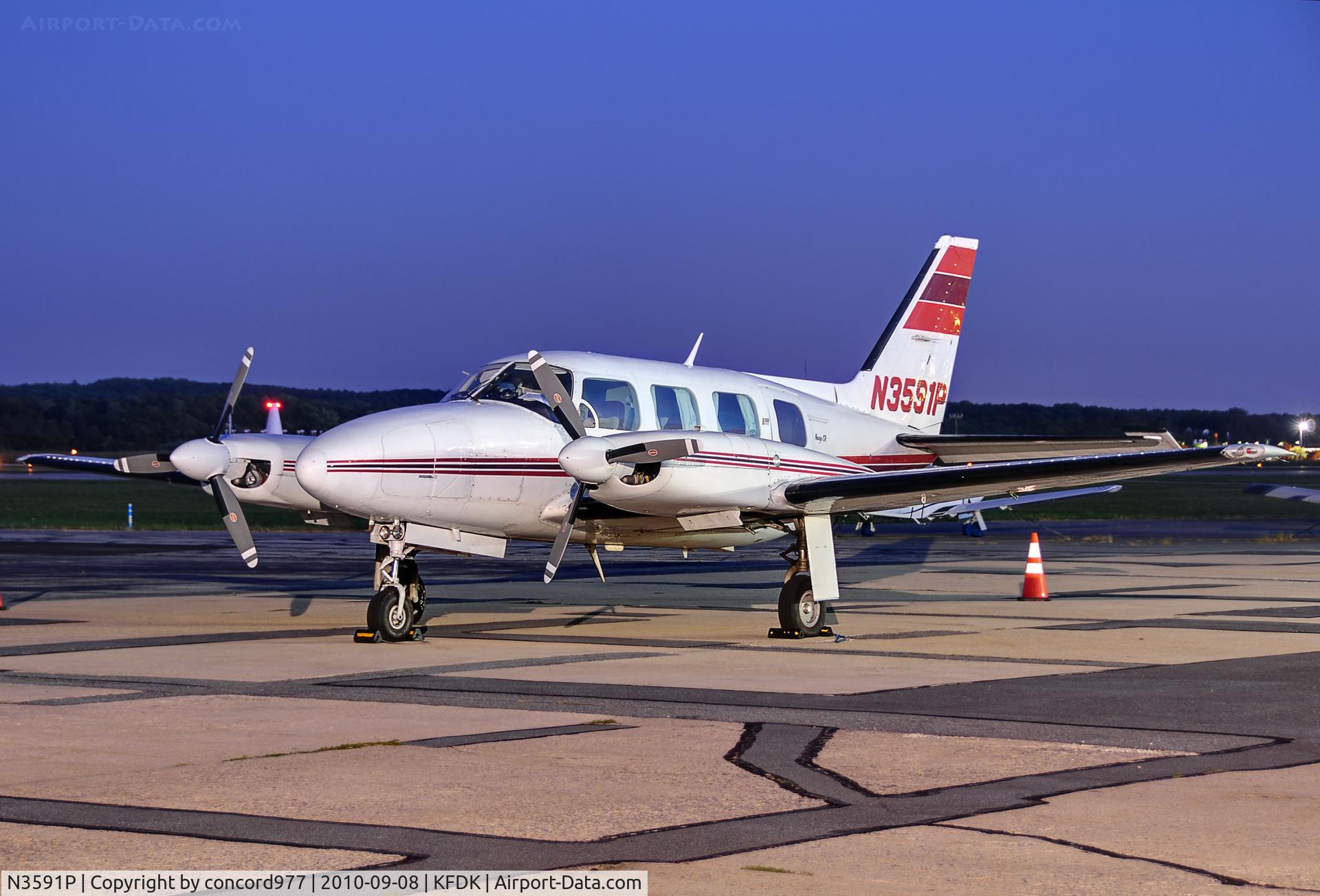 N3591P, 1980 Piper PA-31-325 Navajo C/R C/N 31-8012081, KFDK.  9/8/2010.