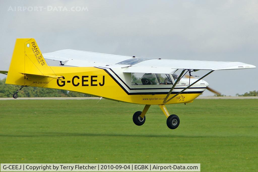 G-CEEJ, 2006 Rans S-7S Courier C/N PFA 218-14557, 2006 Mcdill Jgj RANS S7S, c/n: PFA 218-14557 at 2010 LAA National Rally