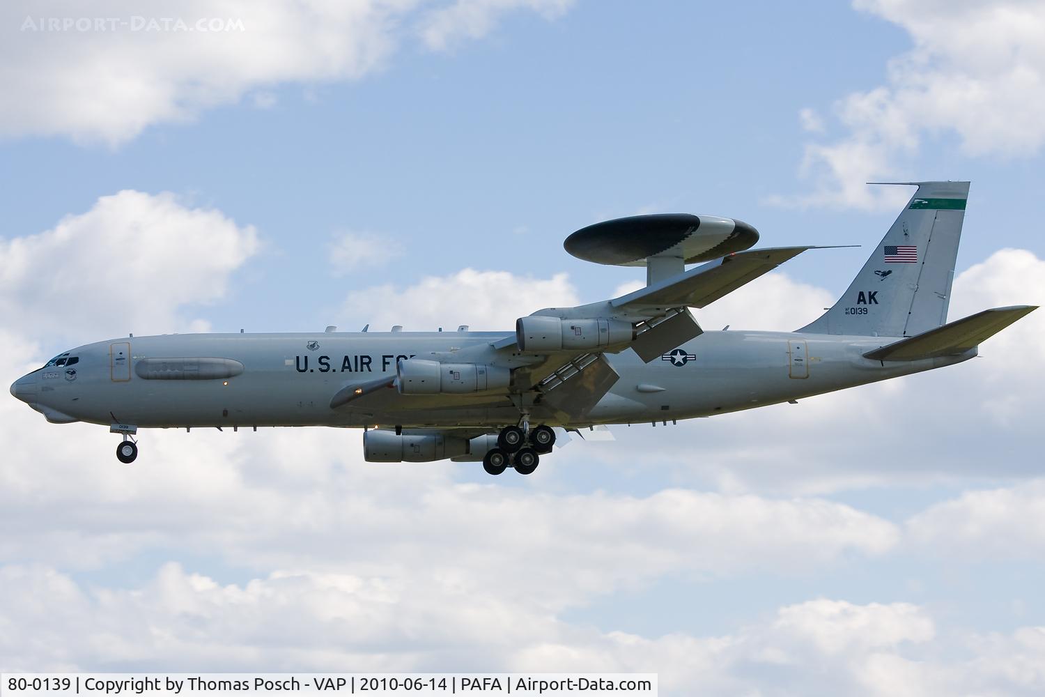 80-0139, 1982 Boeing E-3C Sentry C/N 22831, USAF