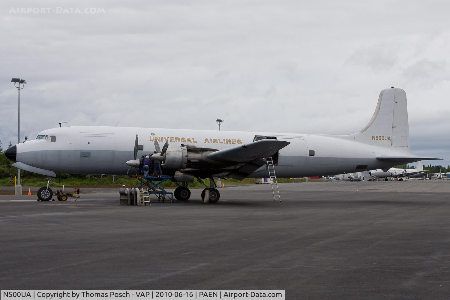 N500UA, 1953 Douglas C-118A Liftmaster (DC-6A) C/N 44597, Universal Airlines