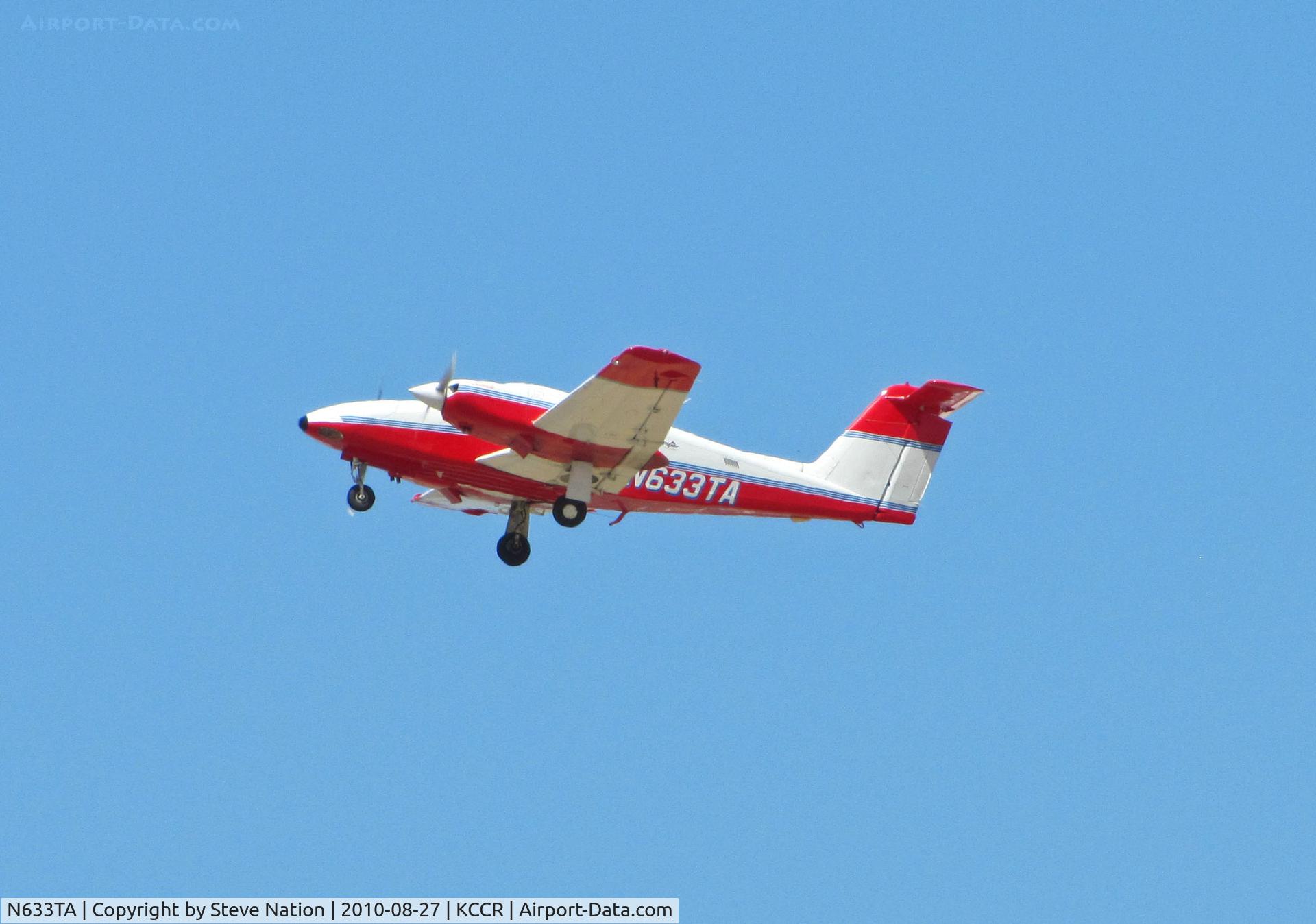 N633TA, 2001 Piper PA-44-180 Seminole C/N 4496052, Locally-based 2001 PA-44-180 airborne from RWY19R at Buchanan Field