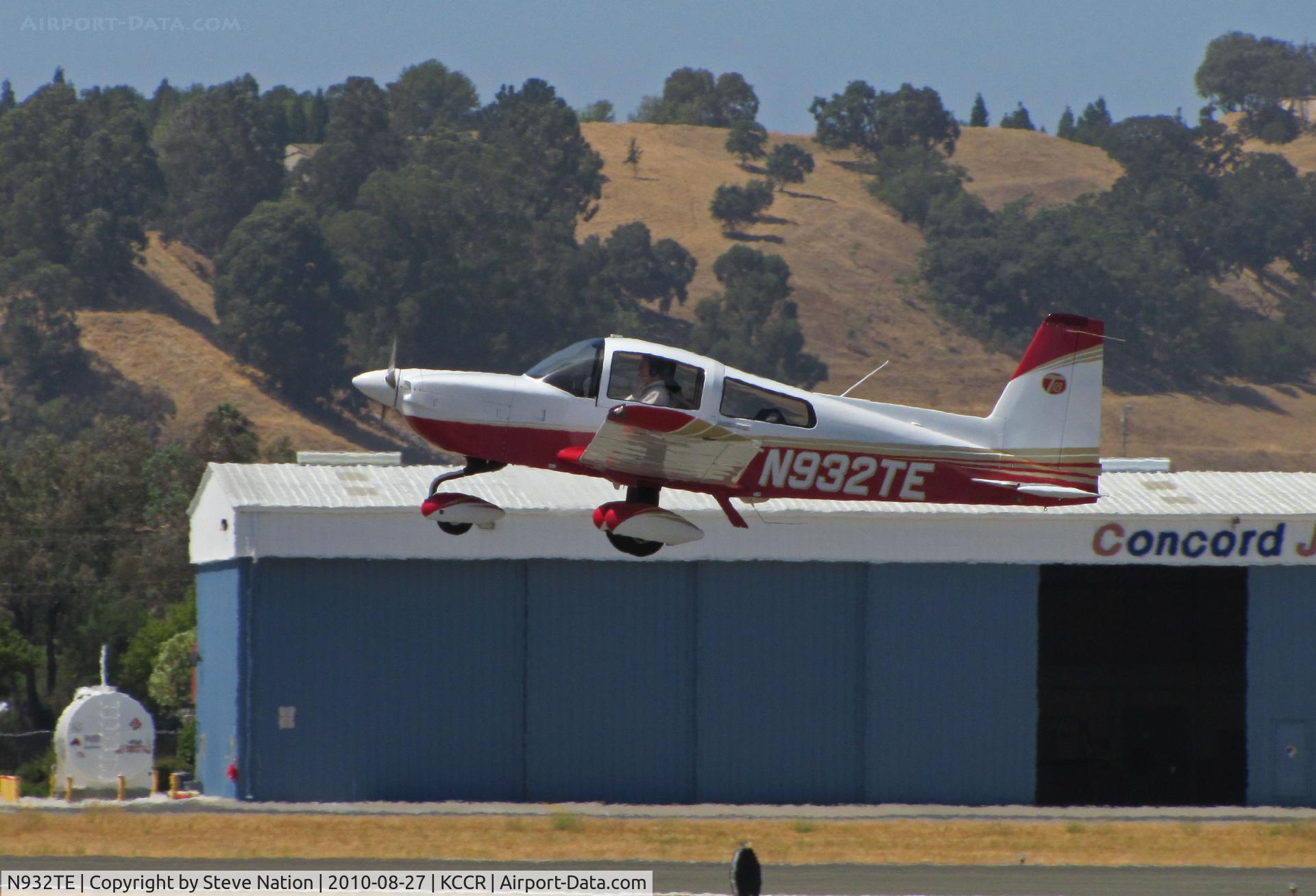 N932TE, Tiger Aircraft Llc AG-5B C/N 10211, Locally-based, very sharp Tiger Aircraft AG-5B airborne from RWY19L at Buchanan Field