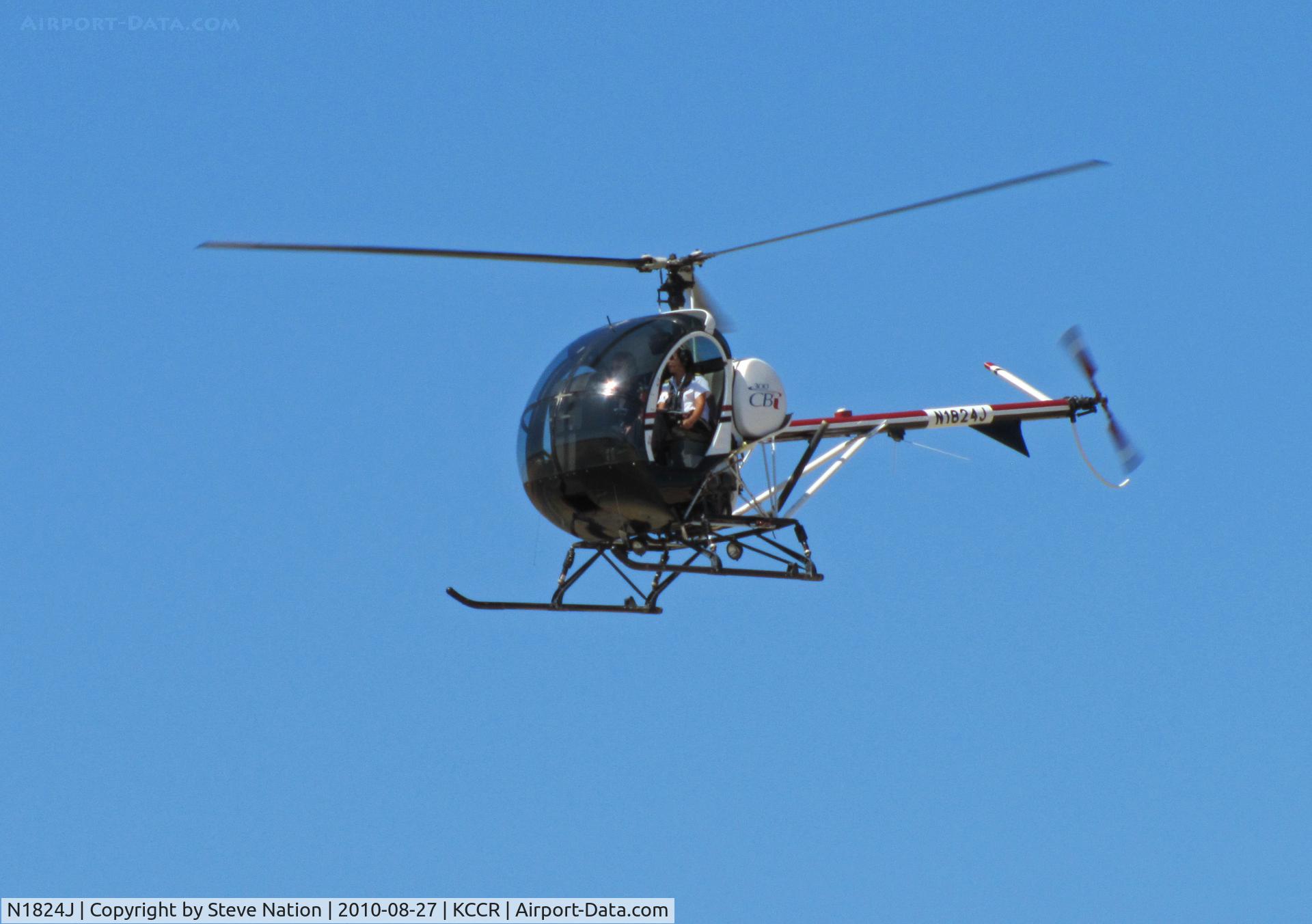N1824J, 2005 Schweizer 269C-1 C/N 0192, Bristow Academy 2005 269C-1 returns from local training flight at Buchanan Field
