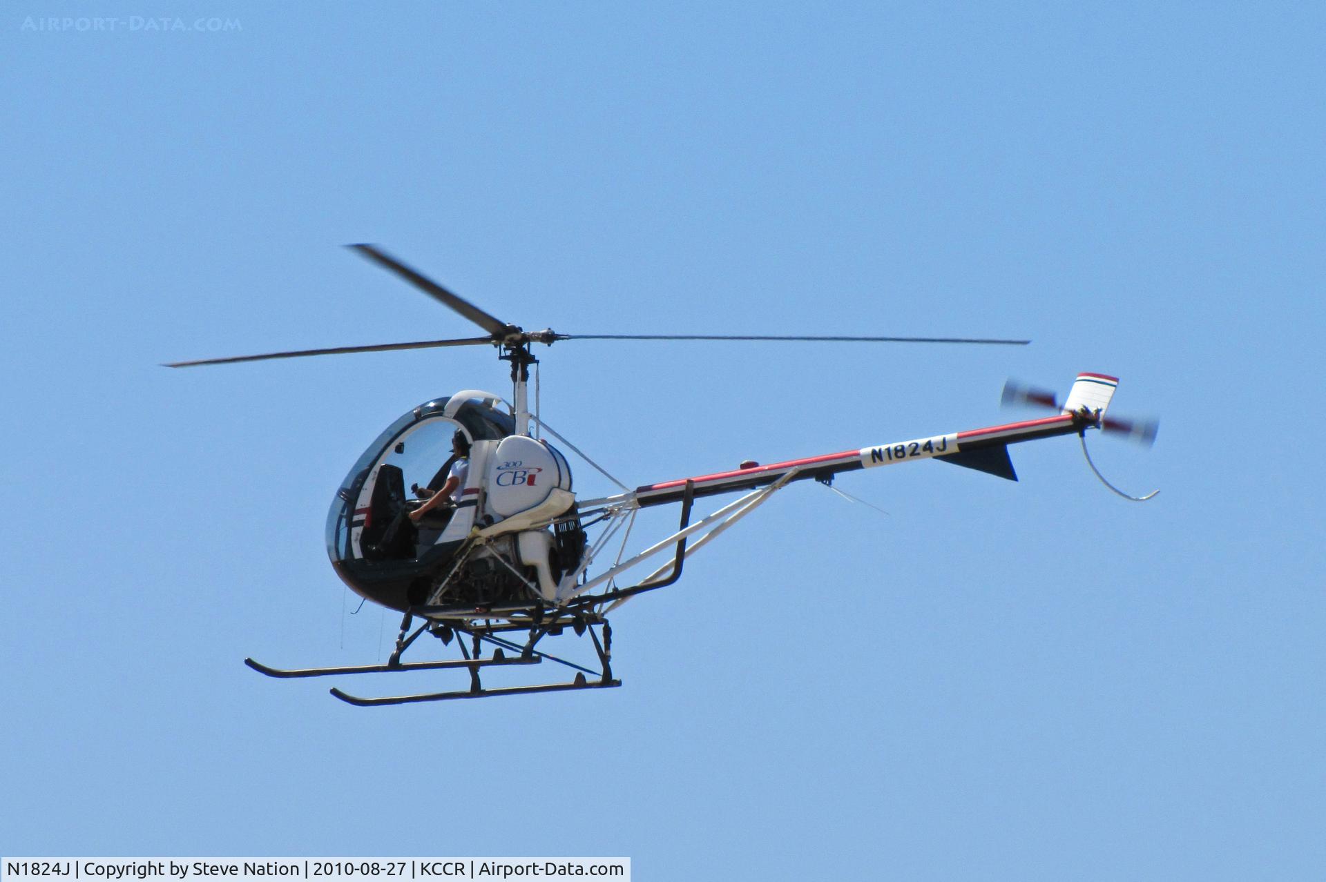 N1824J, 2005 Schweizer 269C-1 C/N 0192, Bristow Academy 2005 269C-1 returns from local training flight at Buchanan Field