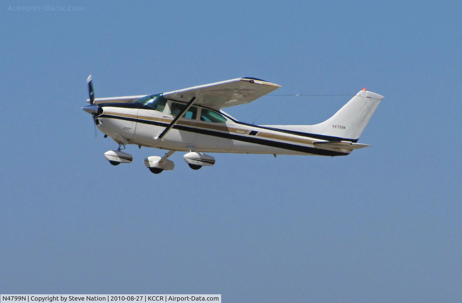 N4799N, 1979 Cessna 182Q Skylane C/N 18267377, Locally-based 1979 Cessna 182Q airborne from RWY19L at Buchanan Field