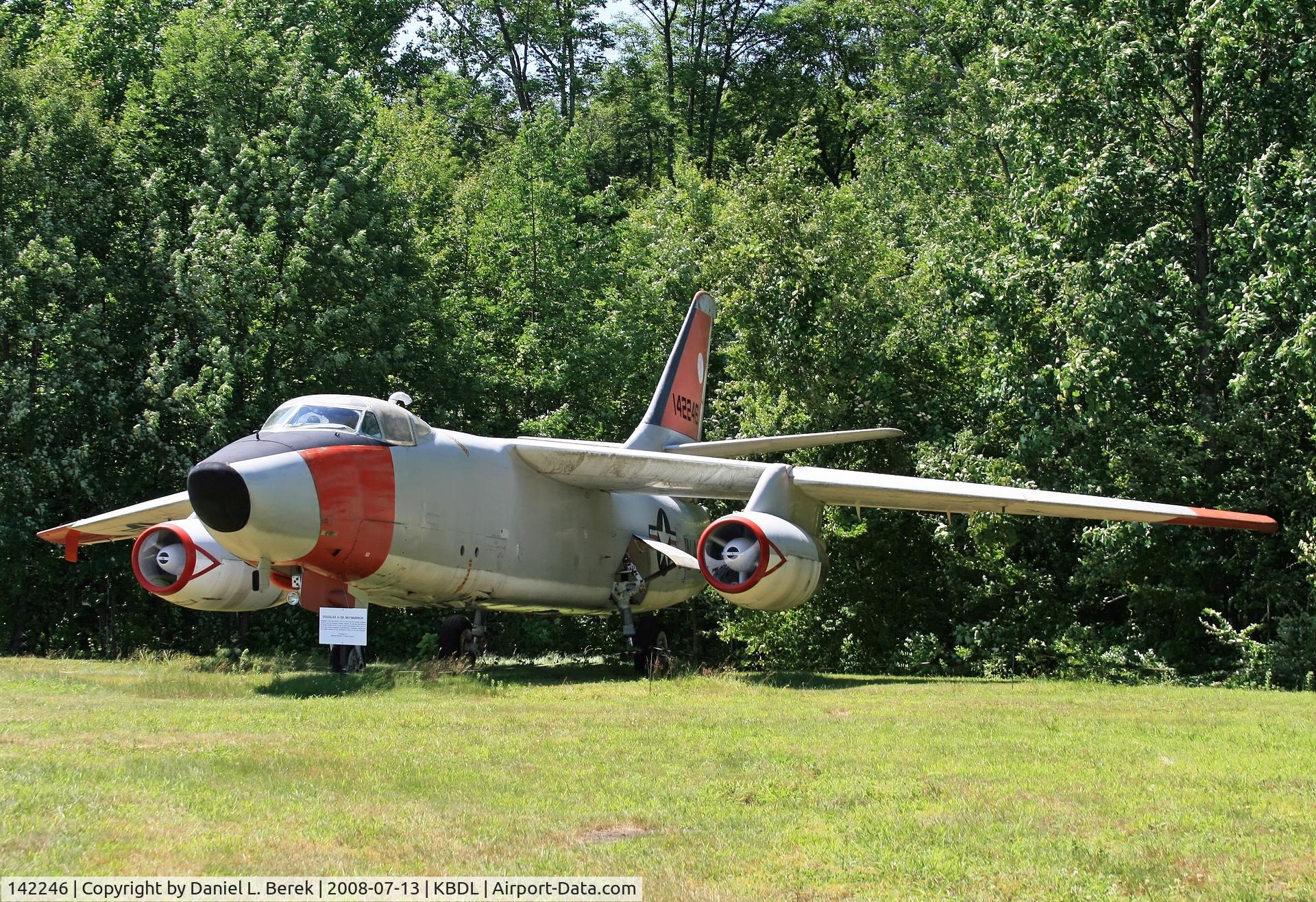 142246, 1957 Douglas A-3B Skywarrier C/N 11572, This Cold War beauty, on loan from NMNA, is currently on display at NEAM.