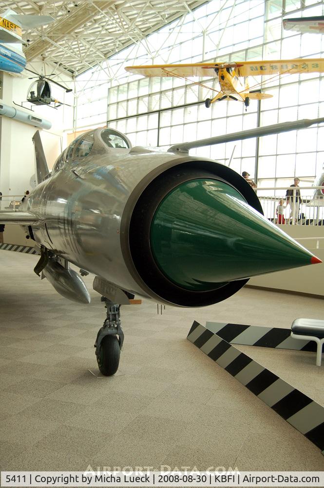 5411, Mikoyan-Gurevich MiG-21PFM C/N 94A5411, At the Museum of Flight, Seattle
