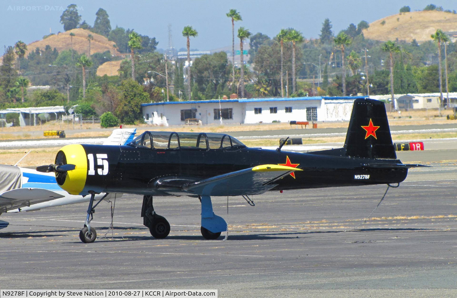 N9278F, 1964 Nanchang CJ-6A C/N 1032018, Locally-based 1964 CJ-6A #15 Chinese AF cs