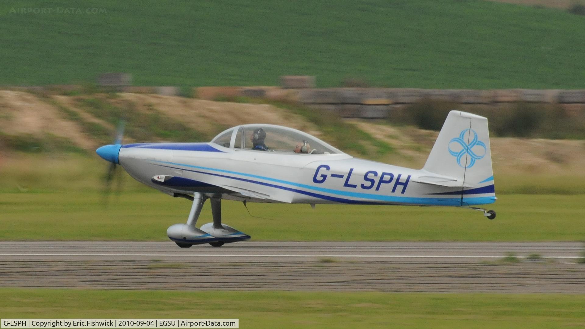 G-LSPH, 2007 Vans RV-8 C/N PFA 303-13733, G-LSPH departing IWM Duxford Battle of Britain Air Show Sep. 2010
