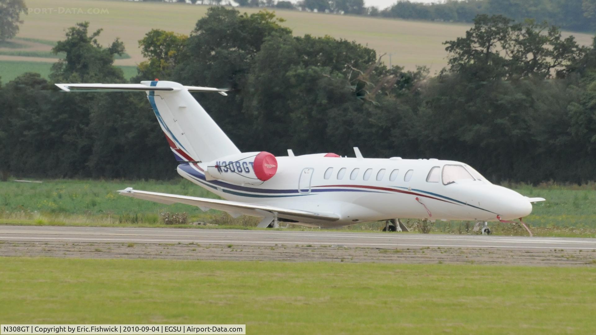 N308GT, 2008 Cessna 525B C/N 525B0236, N308GT parked at IWM Duxford Battle of Britain Air Show Sep. 2010