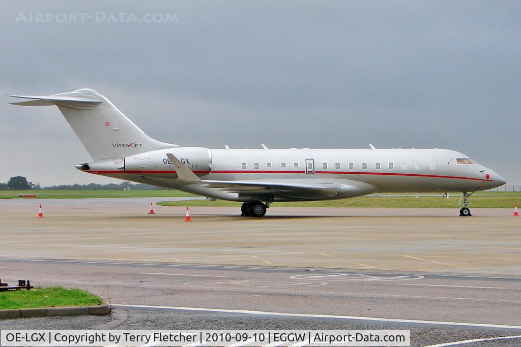 OE-LGX, 2008 Bombardier BD-700-1A10 Global Express C/N 9323, Austrian registered Bombadier Canadair BD700, c/n: 9323 at Luton