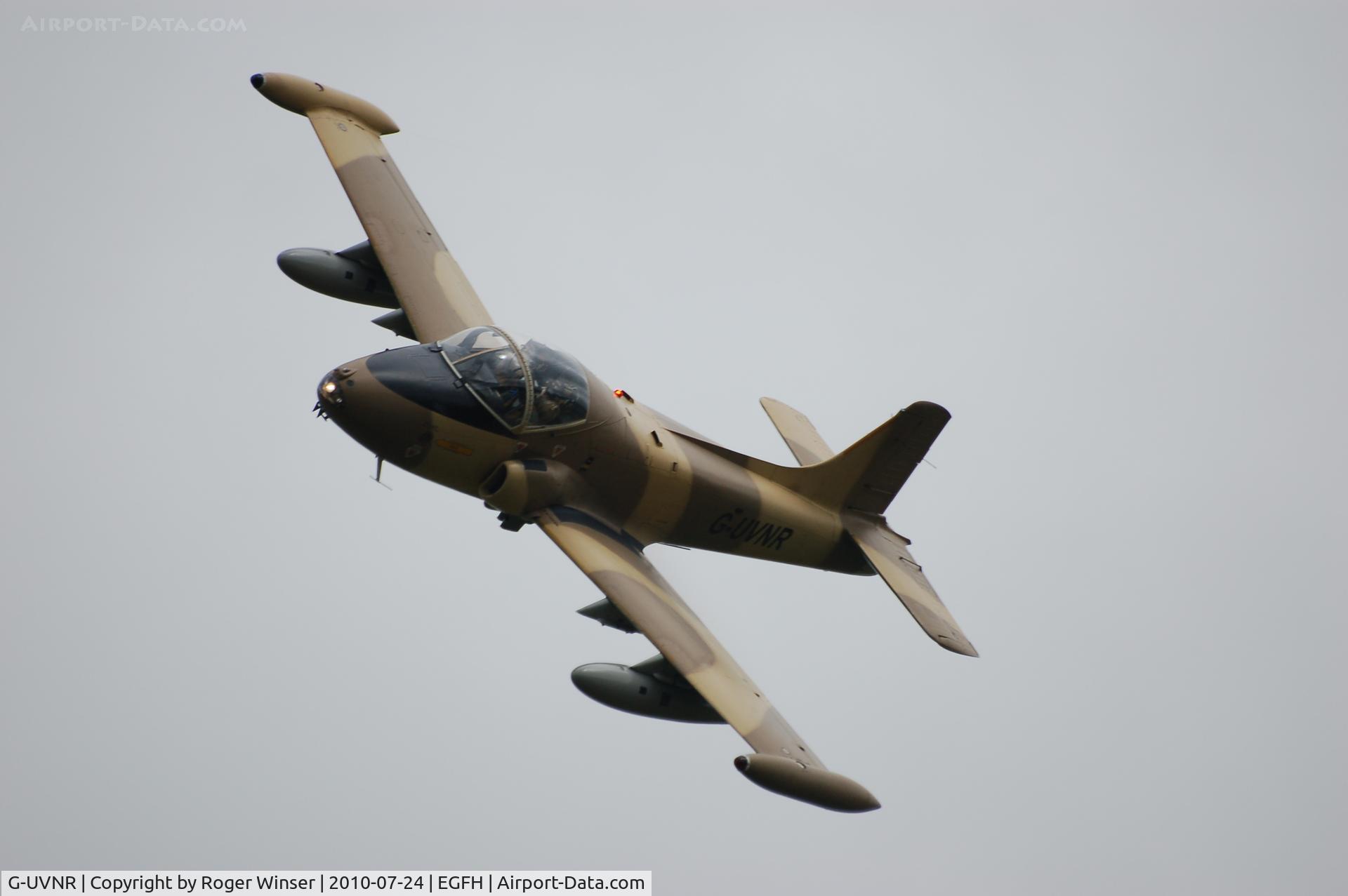 G-UVNR, 1971 BAC 167 Strikemaster Mk.87 C/N EEP/JP/2876, Flyby over Runway 22 by resident Strikemaster (Viper 2).