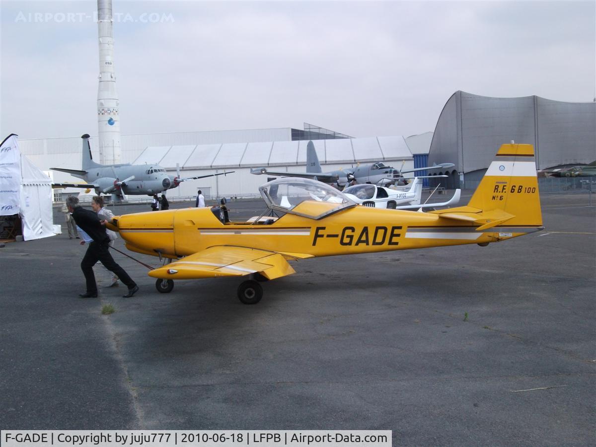 F-GADE, Fournier RF-6B-100 C/N 6, on display for Fournier anniversary at Le Bourget
