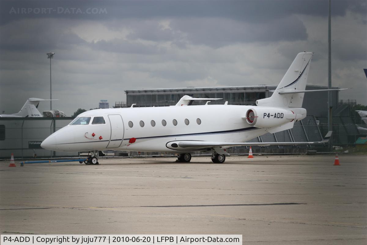 P4-ADD, 2008 Israel Aerospace Industries G200 C/N 200, on transit at Le Bourget