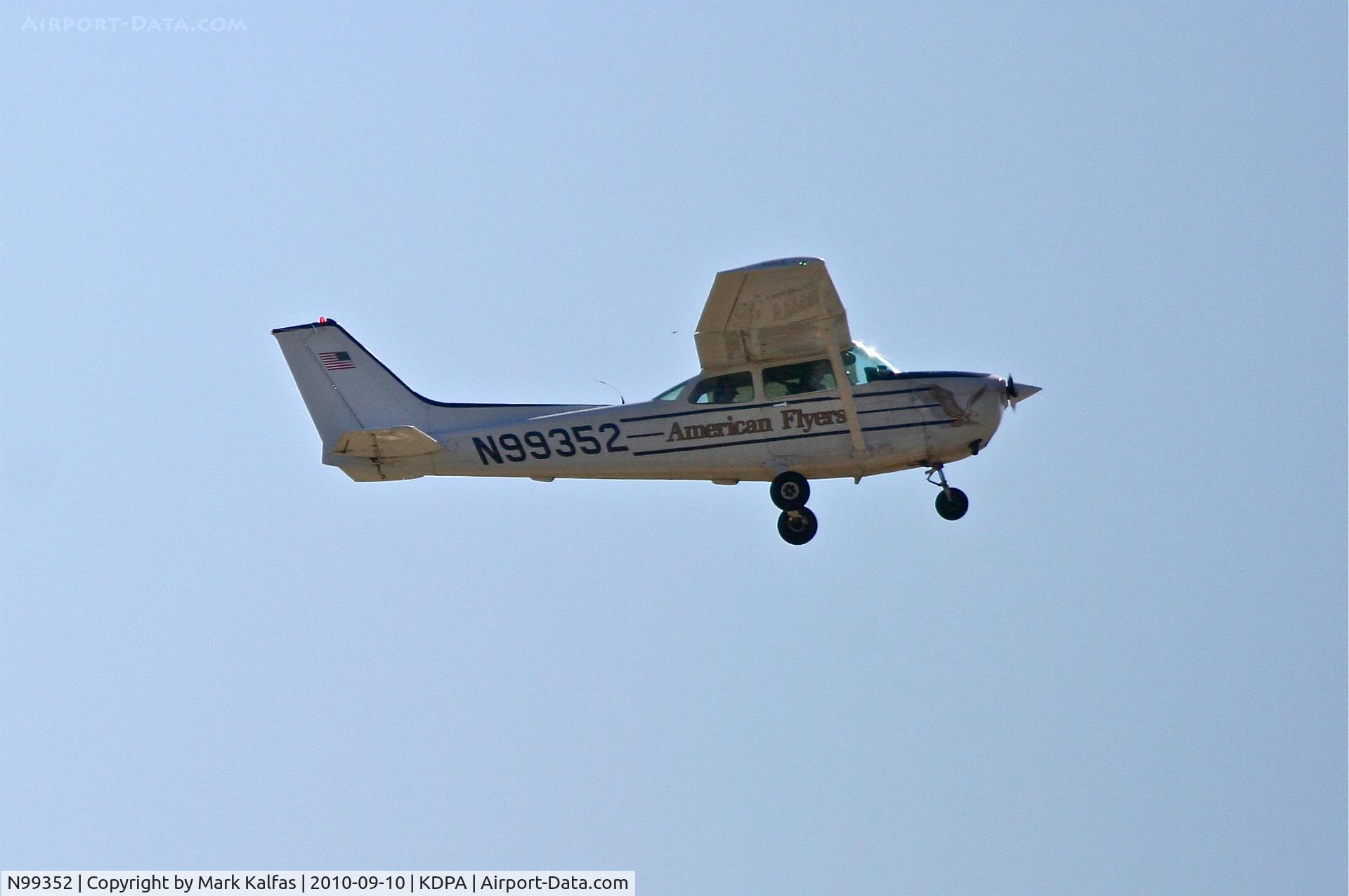 N99352, 1985 Cessna 172P C/N 17276438, American Flyers Cessna 172P, N99352 departing 20R KDPA on a local flight.