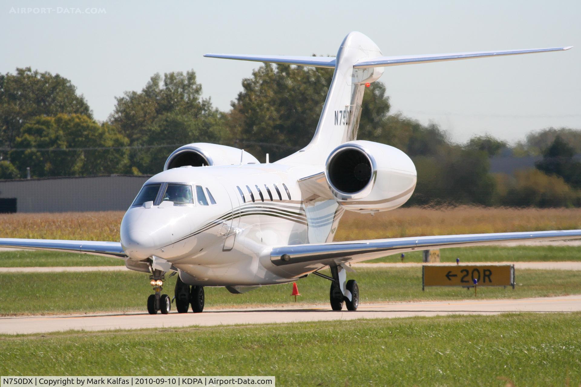 N750DX, 2006 Cessna 750 Citation X C/N 750-0263, Cessna 750, N750DX Romeo 6 KDPA.