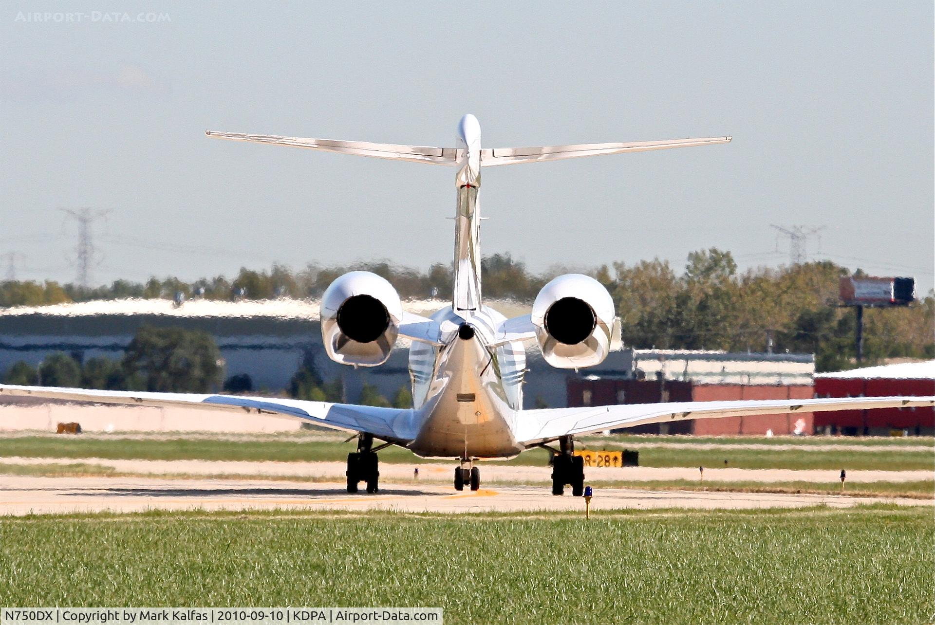 N750DX, 2006 Cessna 750 Citation X C/N 750-0263, Cessna 750, N750DX on Romeo 4 KDPA.