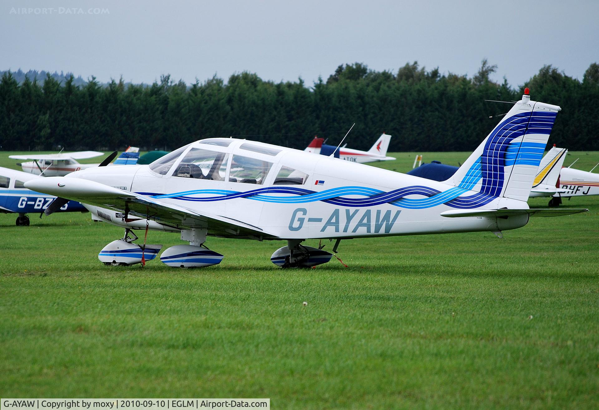 G-AYAW, 1970 Piper PA-28-180 Cherokee C/N 28-5805, Piper Cherokee 180 at White Waltham