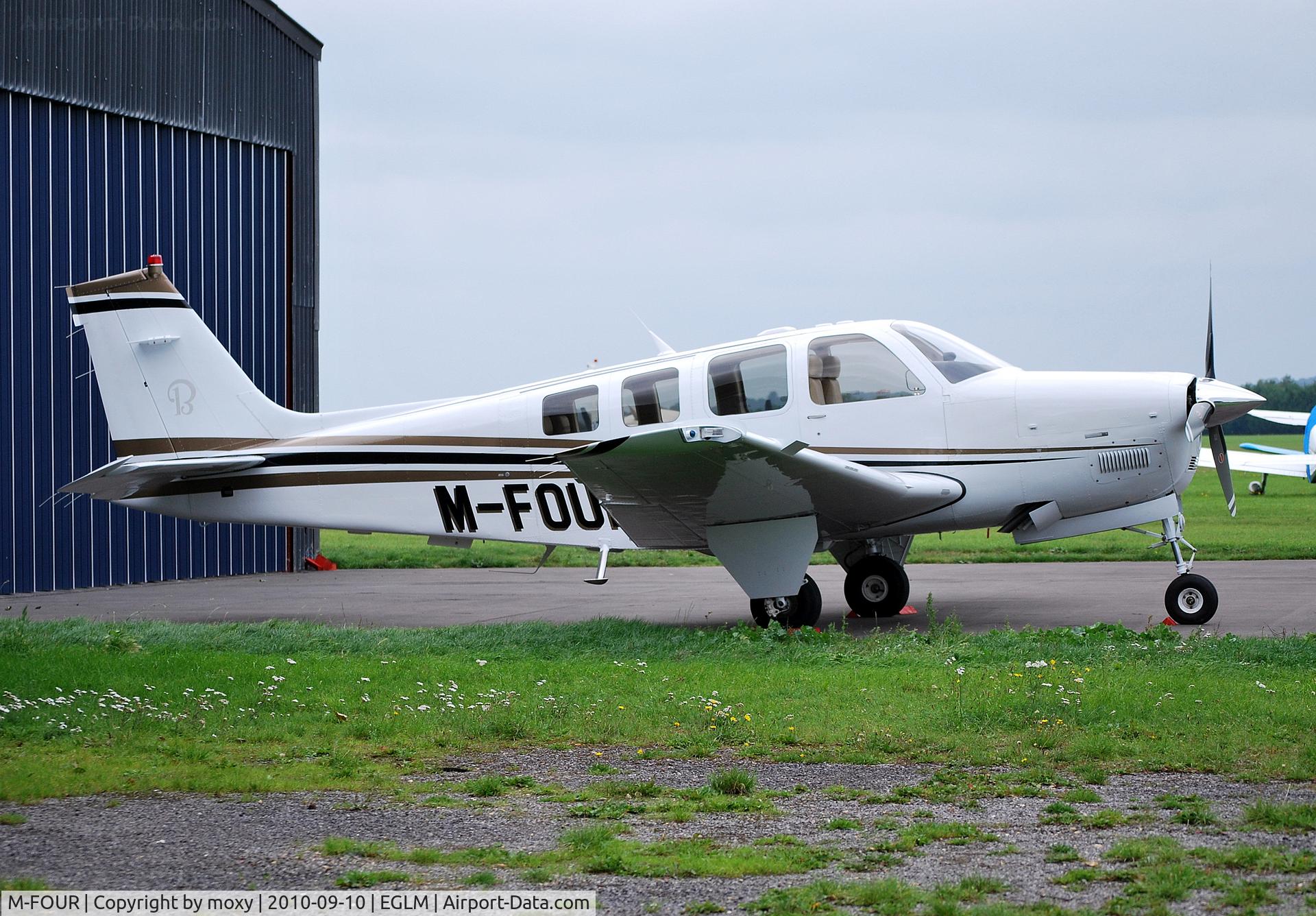 M-FOUR, 2008 Hawker Beechcraft G36 Bonanza C/N E-3849, Beechcraft G36 Bonanza Ex N984W at White Waltham.