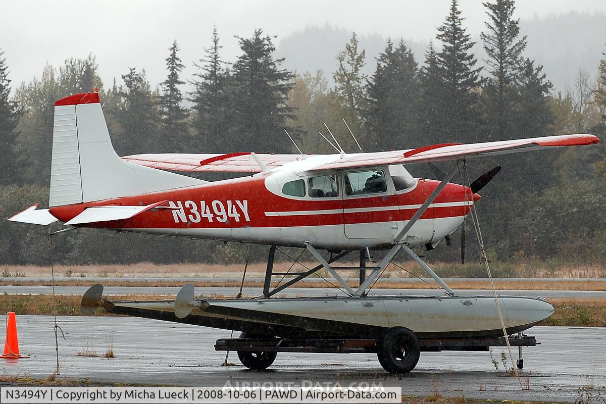 N3494Y, Cessna 180H Skywagon C/N 18051994, At Seward