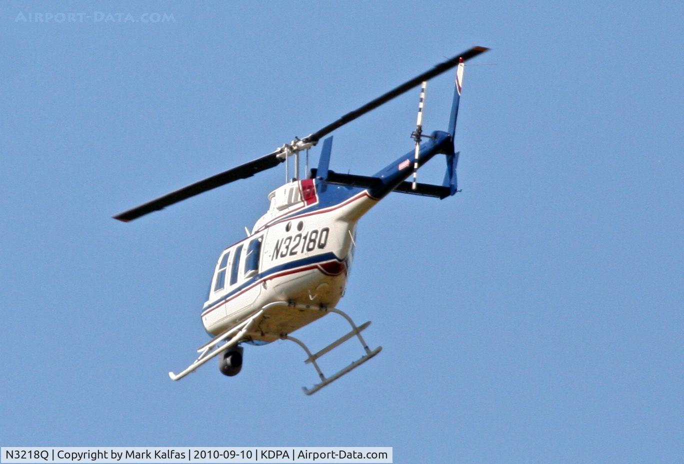 N3218Q, 1986 Bell 206L-3 LongRanger III C/N 51188, CLAYTON AIRCRAFT Bell 206L-3, N3218Q departing KDPA.
