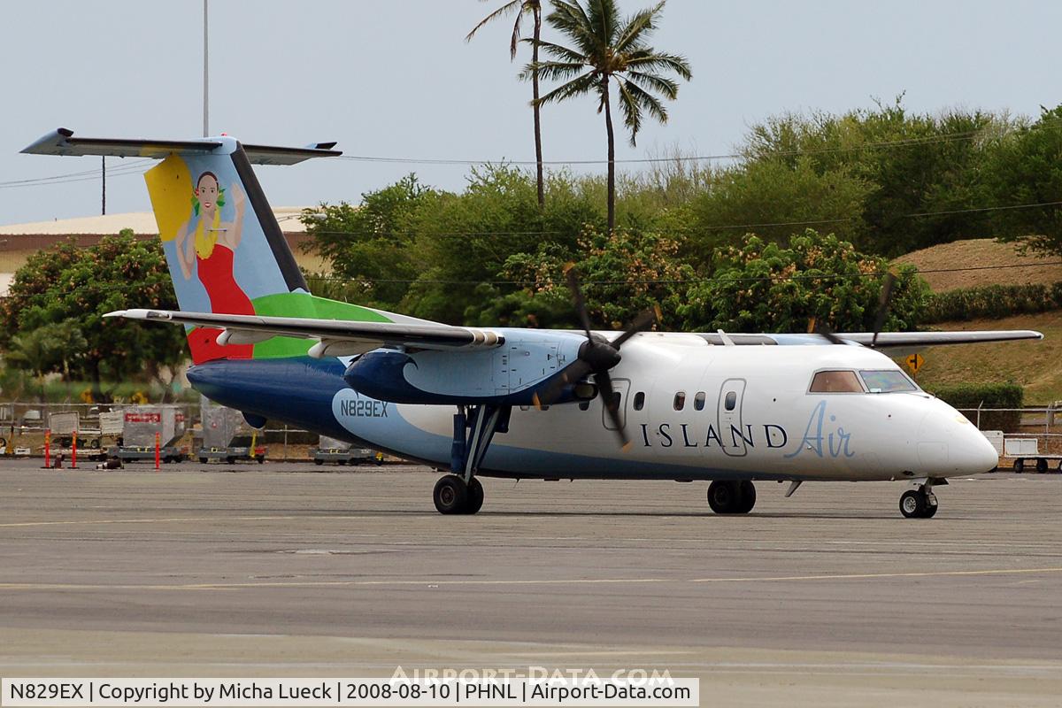 N829EX, 1989 De Havilland Canada DHC-8-103 Dash 8 C/N 146, At Honolulu