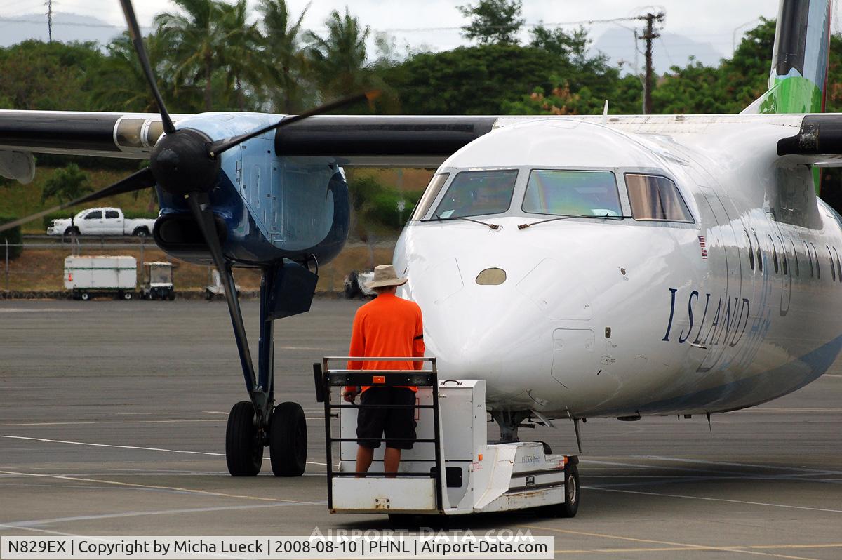 N829EX, 1989 De Havilland Canada DHC-8-103 Dash 8 C/N 146, At Honolulu