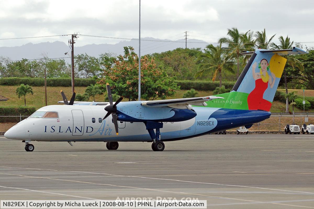 N829EX, 1989 De Havilland Canada DHC-8-103 Dash 8 C/N 146, At Honolulu