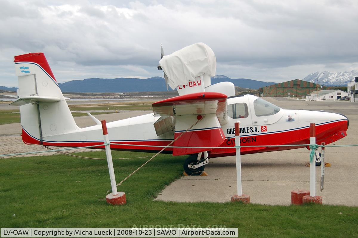 LV-OAW, 1979 Lake LA-4-200 Buccaneer C/N 980, At Ushuaia