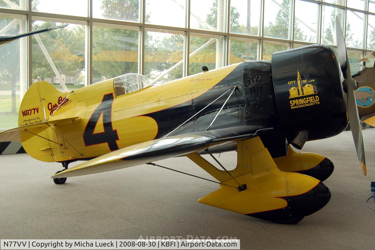 N77VV, 1996 Granville Brothers Gee Bee Replica Z C/N T4, At the Museum of Flight