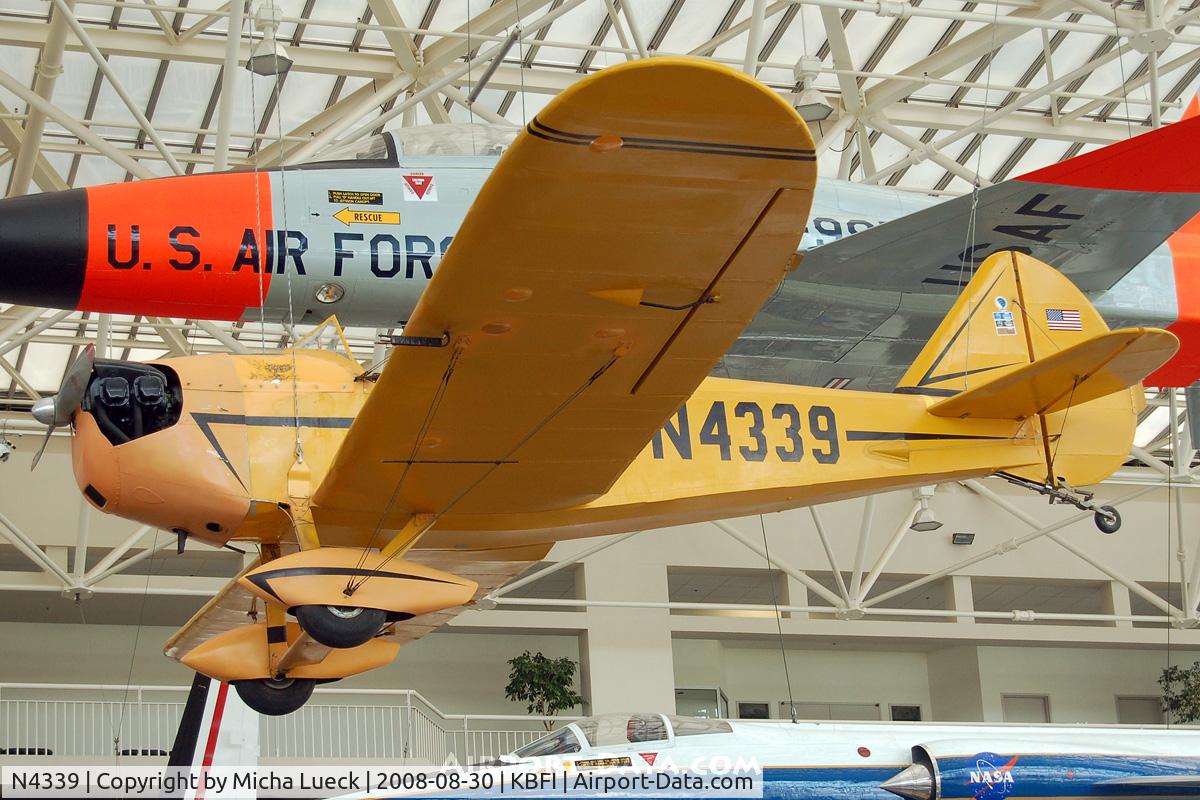 N4339, 1970 Bowers Fly Baby 1A C/N 68-15, At the Museum of Flight