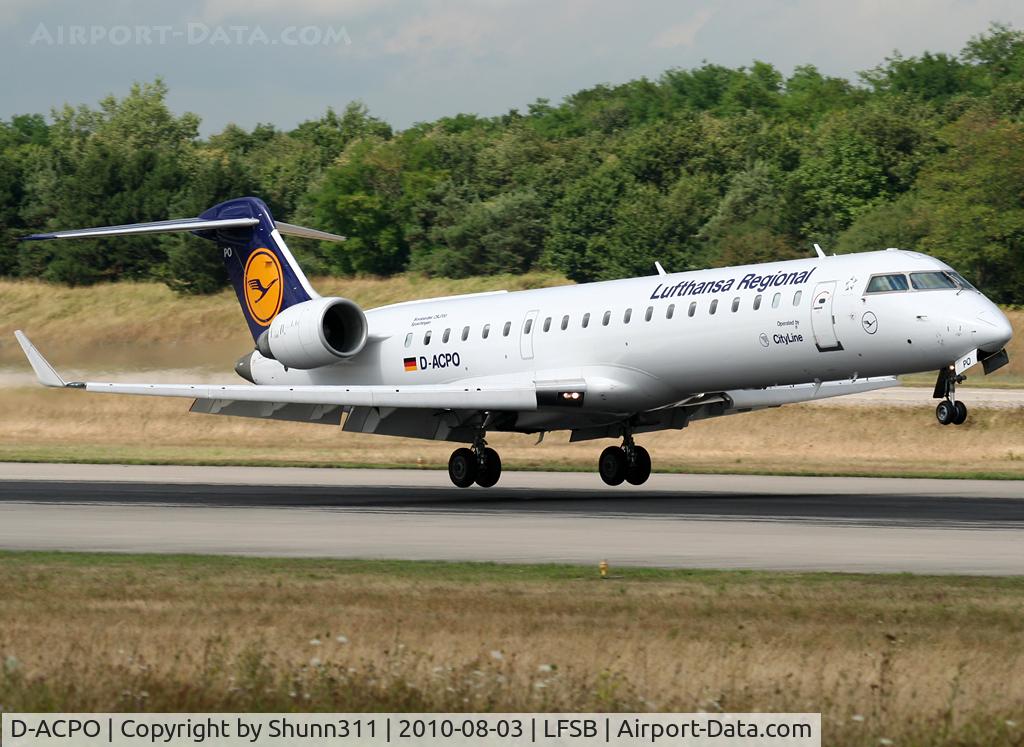 D-ACPO, 2003 Canadair CRJ-701ER (CL-600-2C10) Regional Jet C/N 10085, Landing rwy 16