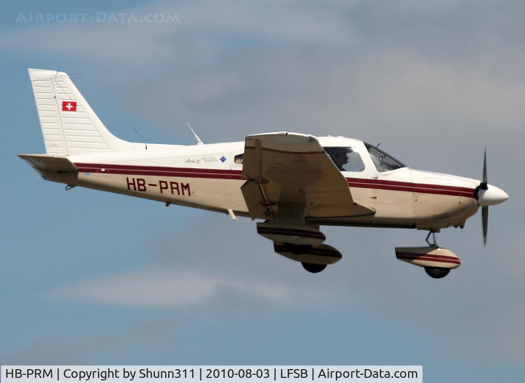 HB-PRM, 1989 Piper PA-28-181 Archer II C/N 2890128, Landing rwy 16