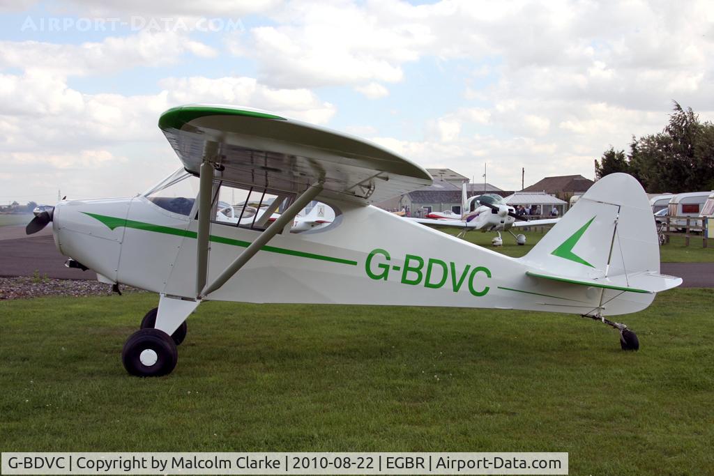 G-BDVC, 1949 Piper PA-17 Vagabond C/N 17-140, Piper PA-17 Vagabond at Breighton Airfield's Summer Madness All Comers Fly-In in August 2010.