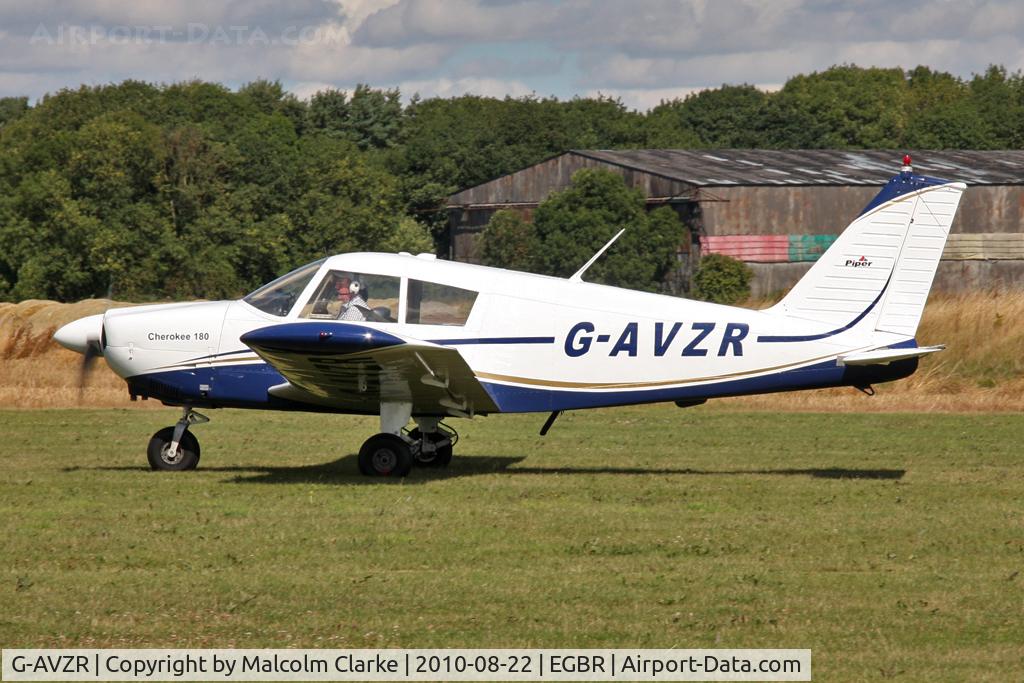 G-AVZR, 1967 Piper PA-28-180 Cherokee C C/N 28-4114, Piper PA-28-180 Cherokee at Breighton Airfield's Summer Madness All Comers Fly-In in August 2010.