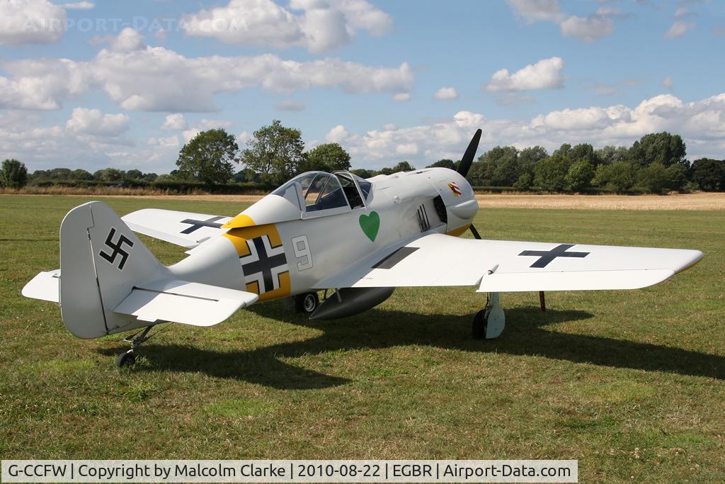 G-CCFW, 2003 WAR Focke-Wulf 190 C/N PFA 081-12729, WAR FW-190 Replica at Breighton Airfield's Summer Madness All Comers Fly-In in August 2010.