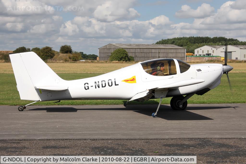 G-NDOL, 1995 Europa Monowheel C/N PFA 247-12594, Europa at Breighton Airfield's Summer Madness All Comers Fly-In in August 2010.