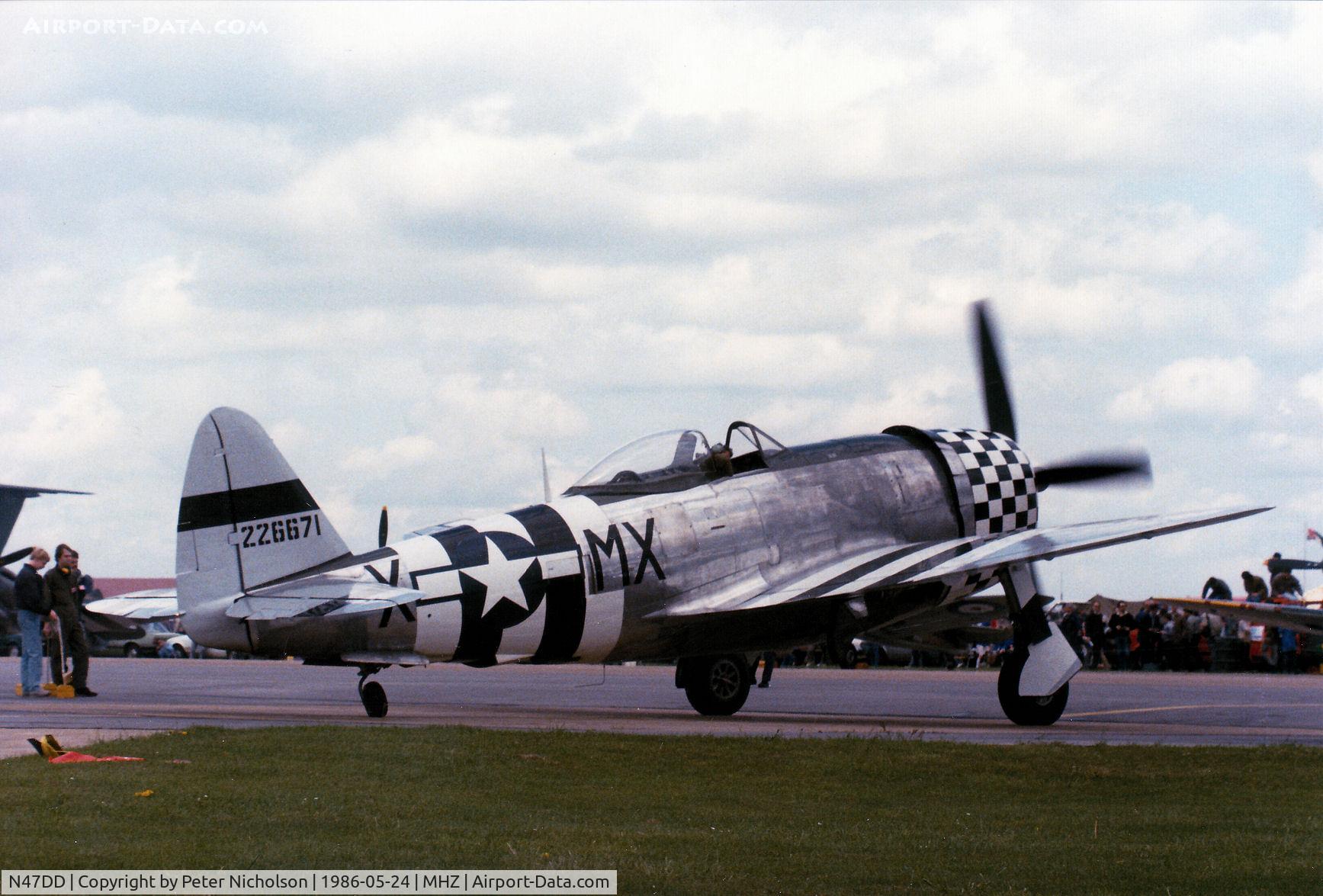 N47DD, 1945 Republic P-47D Thunderbolt C/N 399-55731, P-47D Thunderbolt 45-49192 flown as 42-26671 