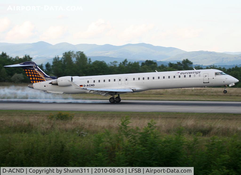 D-ACND, 2009 Bombardier CRJ-701 (CL-600-2C10) Regional Jet C/N 15238, Landing rwy 16