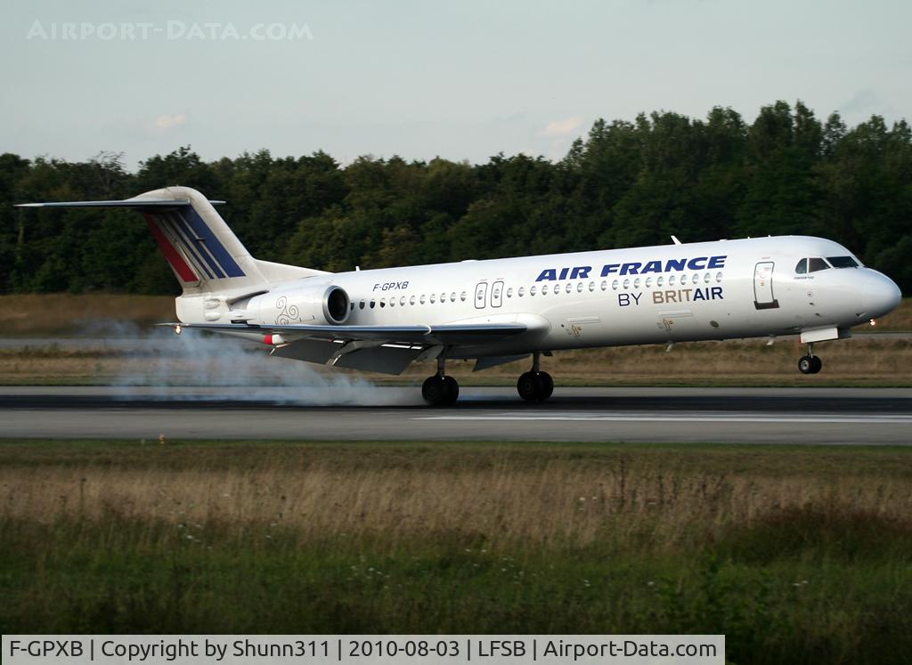 F-GPXB, 1994 Fokker 100 (F-28-0100) C/N 11492, Landing rwy 16