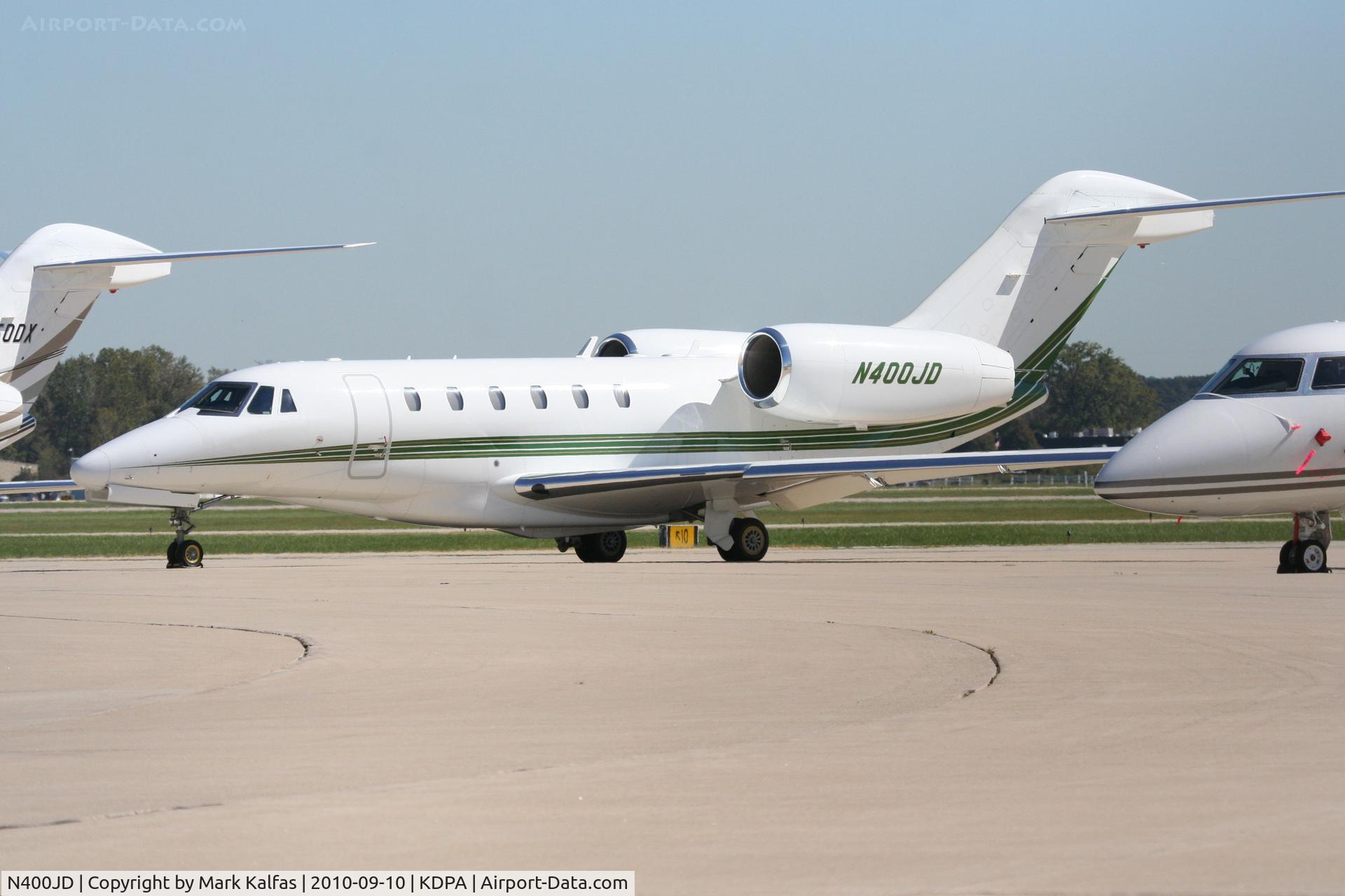 N400JD, 2004 Cessna 750 Citation X C/N 750-0235, John Deere Cessna 750, N400JD visiting KDPA.