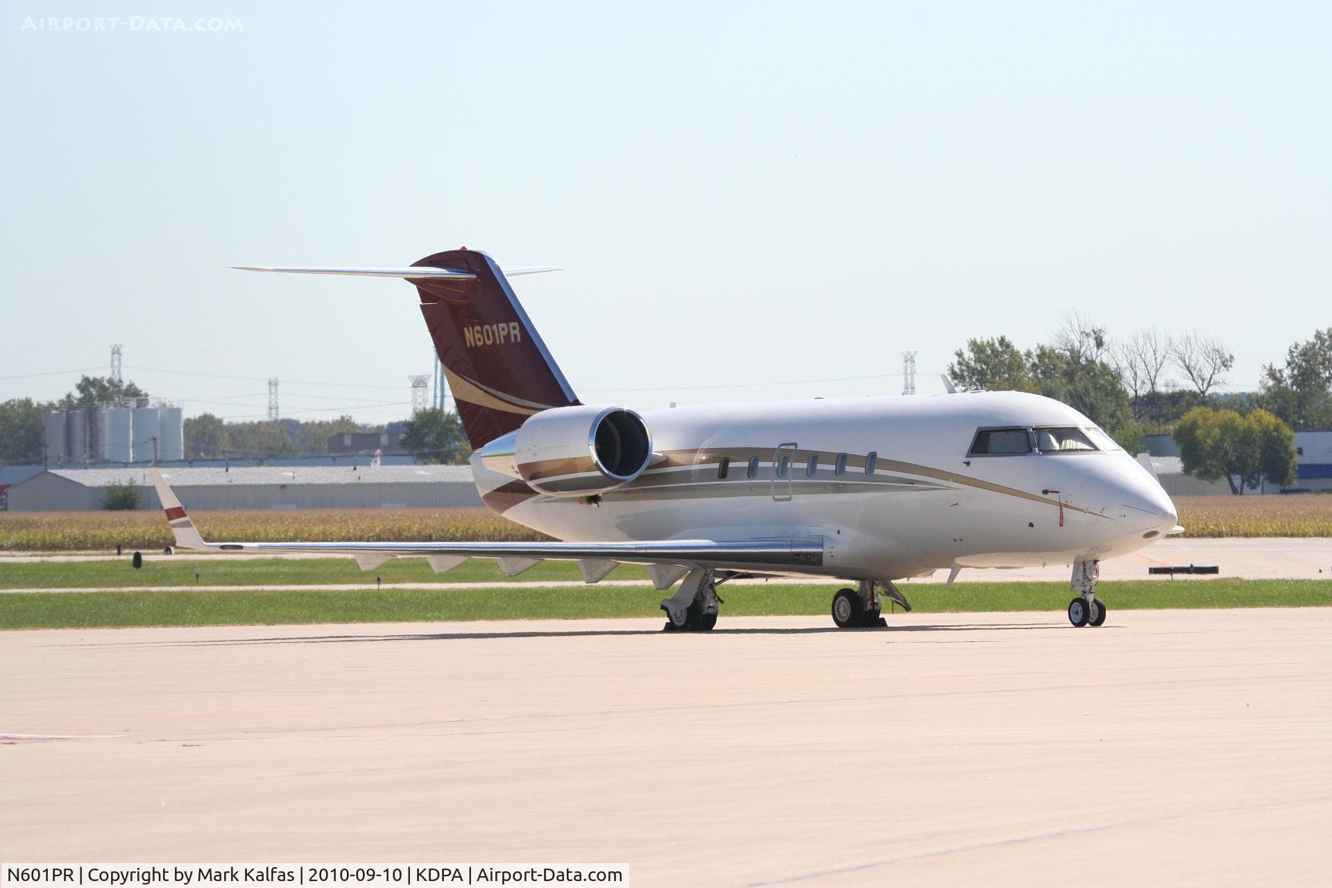 N601PR, 1985 Canadair CL-600-2A12 Challenger 601 C/N 3045, Tiger Woods Canadair CL-600-2A12, N601PR in town for the BMW Championship at Cog Hill G&CC.