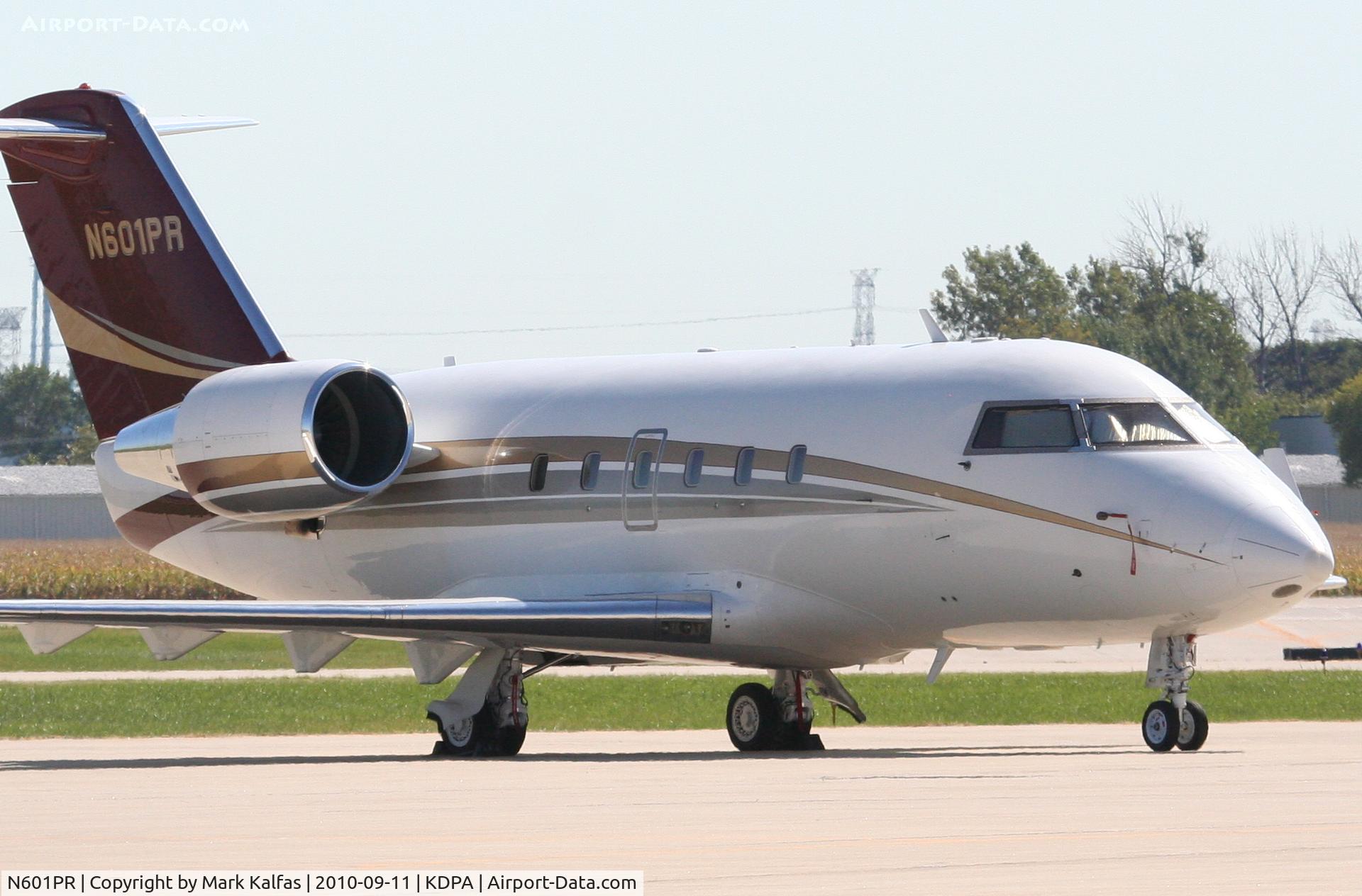 N601PR, 1985 Canadair CL-600-2A12 Challenger 601 C/N 3045, Tiger Woods Canadair CL-600-2A12, N601PR in town for the BMW Championship at Cog Hill G&CC.
