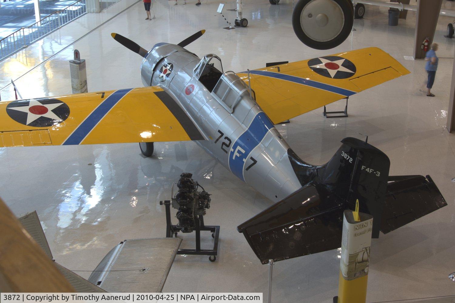 3872, Grumman F4F-3 Wildcat C/N 754, Grumman F3F-3 Wildcat, HDR image