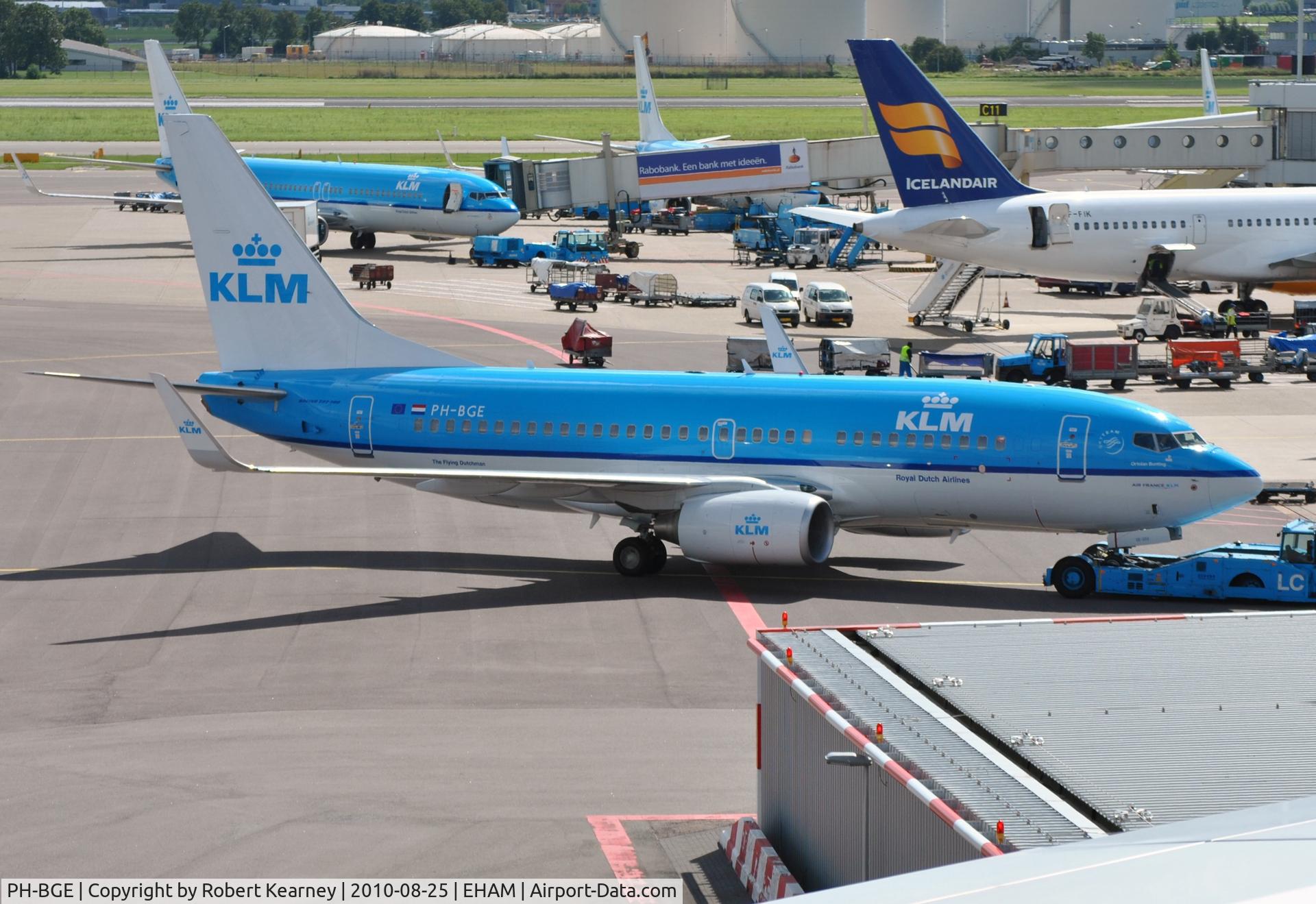 PH-BGE, 2008 Boeing 737-7K2 C/N 30371, KLM on push-back