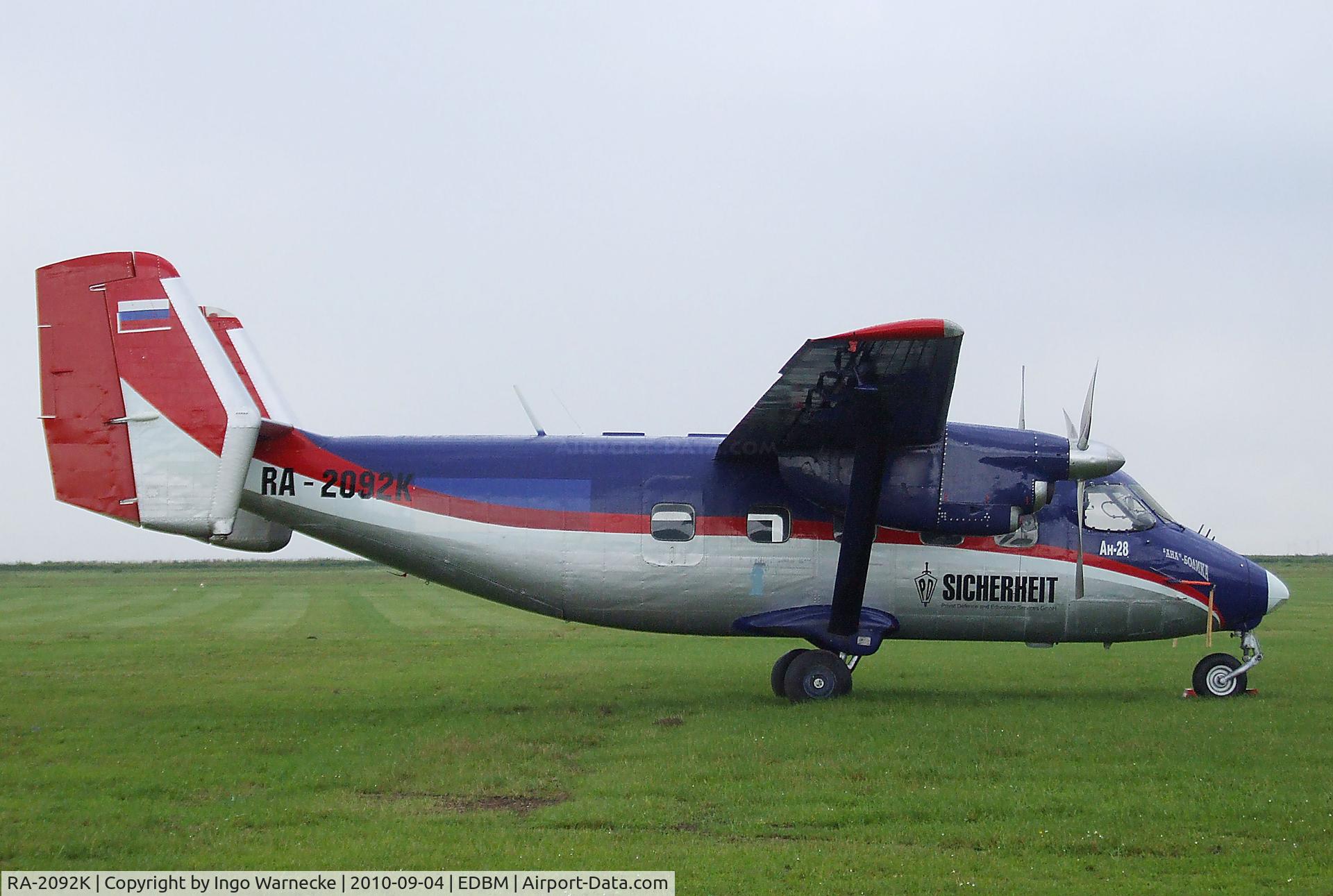 RA-2092K, Antonov An-28 C/N 1AJ001-04, Antonov An-28 CASH 'Ana Bolika' at the 2010 Air Magdeburg