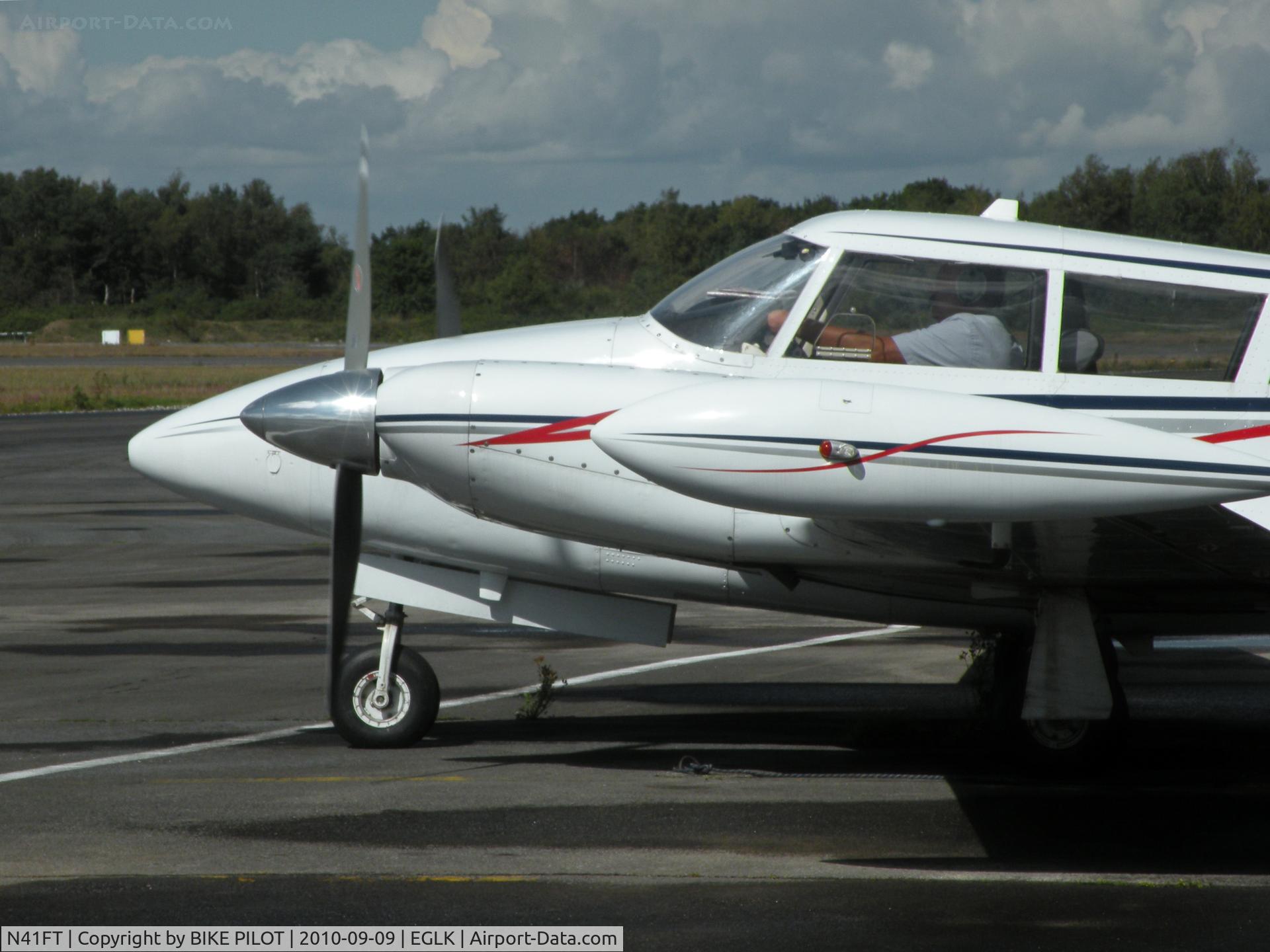 N41FT, 1970 Piper PA-39 Twin Comanche C/N 39-59, Smart Twin Commanche just after start up.