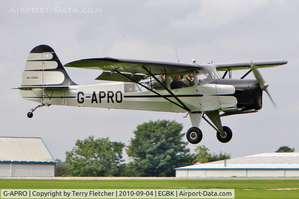 G-APRO, 1952 Auster 6A Tugmaster C/N WJ370, 1946 Auster Aircraft Ltd AUSTER 6A, c/n: WJ370 at 2010 LAA National Rally
