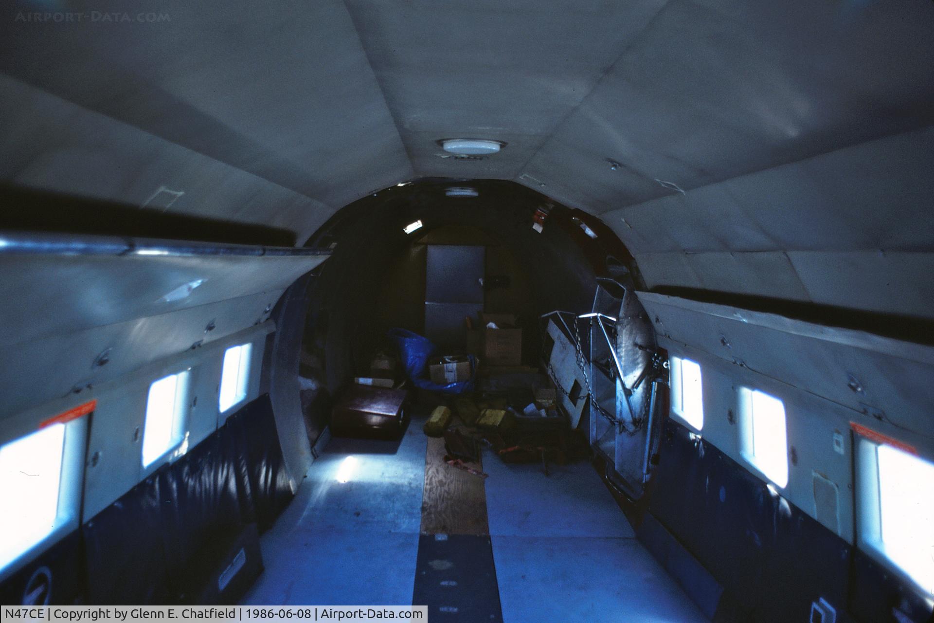 N47CE, 1944 Douglas DC3C-S1C3G (C-47A) C/N 13456, Looking aft